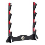 Z-fiber Sword Wall Mount Sword Holder Display Stand Padded Katana Wakizashi Genji and Samurai Swords Gossip Pattern 4 Tier