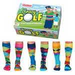 United Oddsocks Crazy Golf - Box of 6 Mens Oddsocks UK 6-11 EUR 39-46 US 7-12