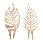 2 Pack Trellis - Monstera and Palm Leaf Design Trendy Decor & Support for Trailing or Climbing Plants