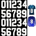 Lusofie 22Pcs Iron on Numbers for Jersey Clothing, 0 to 9 Heat Transfer Numbers Soft Iron on Numbers for Team Uniform T Shirt Football Basketball Baseball Sports(White, 8 Inch)