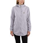 Carhartt Women's Plus Size Rain Defender Relaxed Fit Lightweight Coat, Lilac Haze, 1X