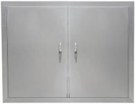 Garvee BBQ Access Door 30.5" W x 21" H, Double Door Outdoor Kitchen Doors for BBQ Island Grilling Station