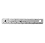 Westcott Stainless Steel Office Ruler with Non Slip Cork Base, 6