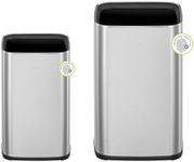 EKO 2-Pack Stainless Steel Open Top