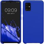 kwmobile Case Compatible with Samsung Galaxy A51 Case - TPU Silicone Phone Cover with Soft Finish - Baltic Blue