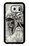 iZERCASE Samsung Galaxy S6 Case Native American Tribal Chief Rubber - Fits Samsung Galaxy S6 T-Mobile, AT&T, Sprint, Verizon and International