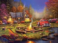 Buffalo Games - Geno Peoples - The Woodsmen - 1000 Piece Jigsaw Puzzle for Adults Challenging Puzzle Perfect for Game Nights - Finished Puzzle Size is 26.75 x 19.75