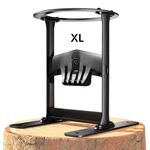 HABIT GARDEN 11.4'' XL Kindling Wood Splitter-Heavy Duty Log Splitter with Cover, Cast Steel Manual Log Splitter, Kindling Firewood Cracker, Safely and Easily Wood Splitting Wedge