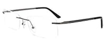 Men women rimless eyeglasses metal 