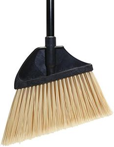 O'Cedar Commercial 91351 MaxiPlus Professional Angle Broom, Metal Handle, Flagged Bristles (Pack of 4)