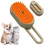 3 In1 Pet Steam Brush - One-Touch Spray Pet Hair Removal Tool 360°Rotating Handle Cat Brush With Steam Silicone Massage Comb Cat Brush For Shedding Multifunctional Dog Hair Brush