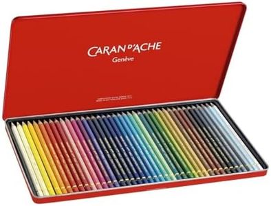 Caran D'Ache Pablo artists quality colouring pencils tin set of 40 assorted water resistant colours