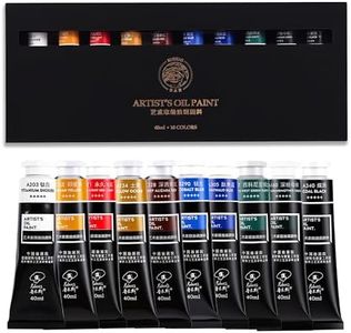 rubens Artist Oil Paint Set 10 Colors, 40ml Large Capacity Tubes Oil Color Paint for Canvas, Professional Oil Painting Colors, Still Life Colors Oil Based Paint Supplies for Artists, Beginners