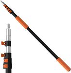 LAANPOLE Telescoping Pole, 5-20FT Aluminum Extension Pole(26FT Reach), Multi-Purpose Paint Roller for Painting, Dusting and Cleaning