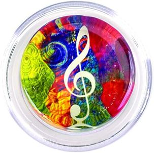 Magic Rosin - 3G Groovy Treble Clef - Premium Grade Instrument Rosins for Violin, Viola and Cello Bows - Excellent Grip - Delivers a Clear, Complex Tone - Purified Transparent Pine Rosin - USA Made