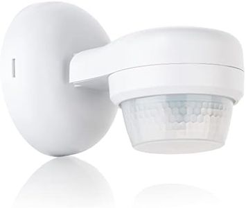 SEBSON® Détecteur Mouvement Exterieur IP65, Montage en Saillie au Plafond ou Mur, LED adapté, Capteur Infrarouge programmable, Portée Max 24m / 360°, 3 Fils