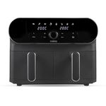 Tower T17138 Vortx Elite 10.4L Dual Basket Air Fryer with Sync Finish, 1700W, Graphite with Chrome Accents