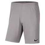 NIKE Unisex Kids Y Nk Dry Park Iii Nb K Shorts, Pewter Grey/Black, 10 Years UK