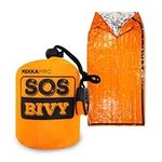 MEKKAPRO SOS Emergency Thermal Bivy Sleeping Bag with Survival Whistle, Survival Bivvy Sack, Mylar Emergency Blanket for Survival, Thermal Blanket for Outdoor