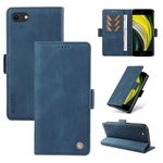 NEXCURIO Wallet Case for Apple iPhone 7 / iPhone 8 / iPhone SE 2020 2022 Phone Case Purse with Card Holder Kickstand Leather Mobile Folio Book Flip Case Folding Cover Shockproof Men Women - Blue