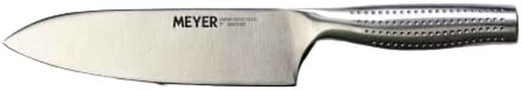 Meyer Stainless Steel Sharp Japanese Santoku Knife | Steel Chef's Knife | Premium Steel Knife for Kitchen Big Size | Vegetable Chopping Knife for Home | Chef Knife Professional Use, 17.5 cm