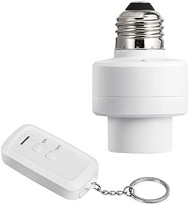 DEWENWILS Remote Control Light Socket E26/E27 Bulb Base, Wireless Remote Control Lamp Light Bulbs Socket with Switch, Clapper Light Control Programmable, ETL Listed