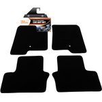 Fully Tailored Deluxe Car Mats to fit Jeep Patriot 2007-2011 - 4 Piece - Black Carpet - Black Trim - Heavy Duty Heel Pad - 20-1048