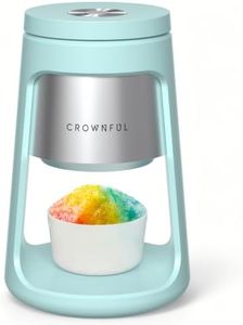 CROWNFUL Shaved Ice Machine, Snow Cone Machine with 2 Ice Cups, Ice Shaver Machine for Snow Cones, Snowballs, Frozen Cocktails and More, Easy to DIY with Snow Cone Syrup at Home,Gifts for Men&Women