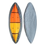 doorslay Kayak Cover Waterproof UV Resistant Kayak Cover Outdoor Kayak Storage Dust Cover for Boat Kayak Canoe SUP Paddleboard (DGY-M)