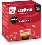 Lavazza, A Modo Mio Espresso Passionale, 36 Coffee Capsules, with Aromatic Notes of Caramel and Chocolate, 100% Arabica, Intensity 11/13, Dark Roasting, 1 Pack of 36 Coffee Pods