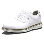 FootJoy Men's FJ Traditions Golf Shoes, White, 9 UK