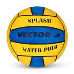 VECTOR X Splash 18 Panel Vulcanised Rubber Size 5 Water Polo Ball (Pack of 1)