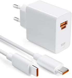 88W SuperCharge Caricabatterie per HUAWEI HONOR Magic6 Lite 90 Lite 200 Lite, 2-Porte Presa 88W PD Caricatore Rapido con 6A Cavo USB C 1M per HONOR 90 70 Lite X8b X9b HONOR Magic6 Lite Pro Magic5 Lite