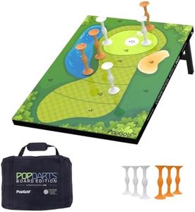 PopGolf Board Edition Set - Popdarts Backyard, Indoor and Outdoor Game - Great Cornhole Alternative - Includes 1 All-Weather Board, Exclusive PopGolf Darts, Travel Case, and Score Keeper