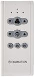 Fanimation CR500 Transitional Remote with Receiver Non-Reversing - Fan Speed in White Finish, 4.45 inches