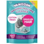 Vamoosh 6-in-1 Washing Machine Cleaner, Dissolves Hair, Eliminates Bad Odours, Removes Limescale, Deep Clean, Leaves Smelling Fresh, Antibacterial, Descales, 1 Sachet, 1 Wash