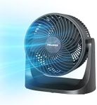 Pelonis 3 Speed Small Room Air Circulator Fan with 7-inch Blade, Table Fan with 100° Adjustable Head Tilt - Desktop Fan for Bedroom,Dorm and Office - Ventilador for Air Conditioner and Heater, Black