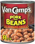 Van Camp's Pork and Beans, Canned Beans, 8 OZ (Pack of 24)