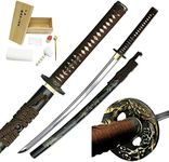 Ryumon RY-3202 Samurai Sword with Ray Skin Handle, Bamboo Scabbard, 41-1/2-Inch Overall