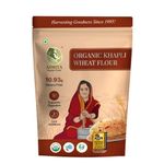 Asmita Organic Farms Khapli Wheat Flour 1kg | Stoneground Emmer Atta | 100% Natural, High Fiber & Protein Wheat Flour | Low GI & Preservative-Free | Easy to Digest Fresh Khapli Atta