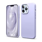 elago Compatible for iPhone 13 Pro Case, Liquid Silicone Case, Full Body Screen Camera Protective Cover, Shockproof, Slim Phone Case, Anti-Scratch Soft Microfiber Lining, 6.1 inches (Purple)