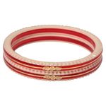 SAHAJANAND ORNAMENTS- Crimson Charm Women’s Bangle” 916 Hallmark 22k Certificate(1 Pair) (2.2)