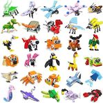 ENHANA 30 Boxes Building Block Animal Party Favors for Kids Goodie Sea Ocean Animal Building Kits Insects Animal Building Brick Sets Toys, Building Sets for Birthday Party Gift,Christmas