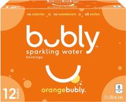 bubly Sparkling Water orangebubly, 355 ml (Pack of 12)