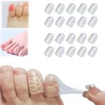 Silicone Anti-Friction Toe Protector, 2024 Upgraded Little Toe Protectors with Airflow Orifice, Gel Caps for Little Toe, Hammer Toe Calluses Blister Protection, Stubbed,Corns, Calluses Protect (20pc)