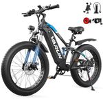 VARUN Electric Bikes for Adults, 26'' 4.0 Fat Tire E Bike with 48V 864Wh Battery, 150KM Longe Range, 80NM 250W Motor, LCD Display with 5 PAS, Full Suspension Electric Bicycle for All Terrains