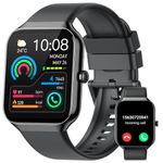 Smart Watch for Men Women Answer/Make Calls, 1.96" Fitness Watch with Step Counter Heart Rate Sleep Monitor, Fitness Tracker 113+ Sports Activity Trackers IP68 Waterproof, Smartwatches for Android IOS