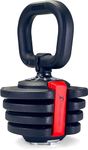 Homeology Strongology ELEMENT10 Home Fitness Black and Red Adjustable Smart Kettlebell from 1kg up to 10kg Training Weights