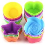 Royals Silicone Muffin Cupcake Jelly Cake Moulds (Random 8PC) | Cake Mold| Bakeware Mould Tools | Cupcake Mould, Muffin Mould, Vati Cake Mould |