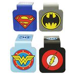 Ata-Boy DC Comics Logos Assortment #1 Set of 4 2.8cm Magnetic Page-Top Bookmarks